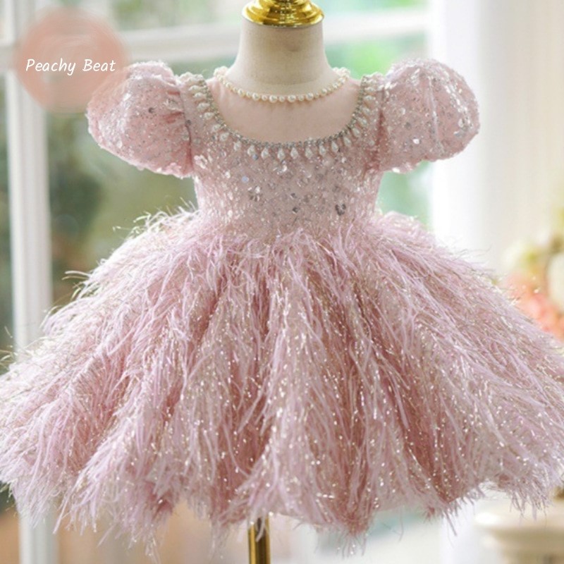 Baby Clothing Girls - Moda bebê menina princesa lantejoulas vestido