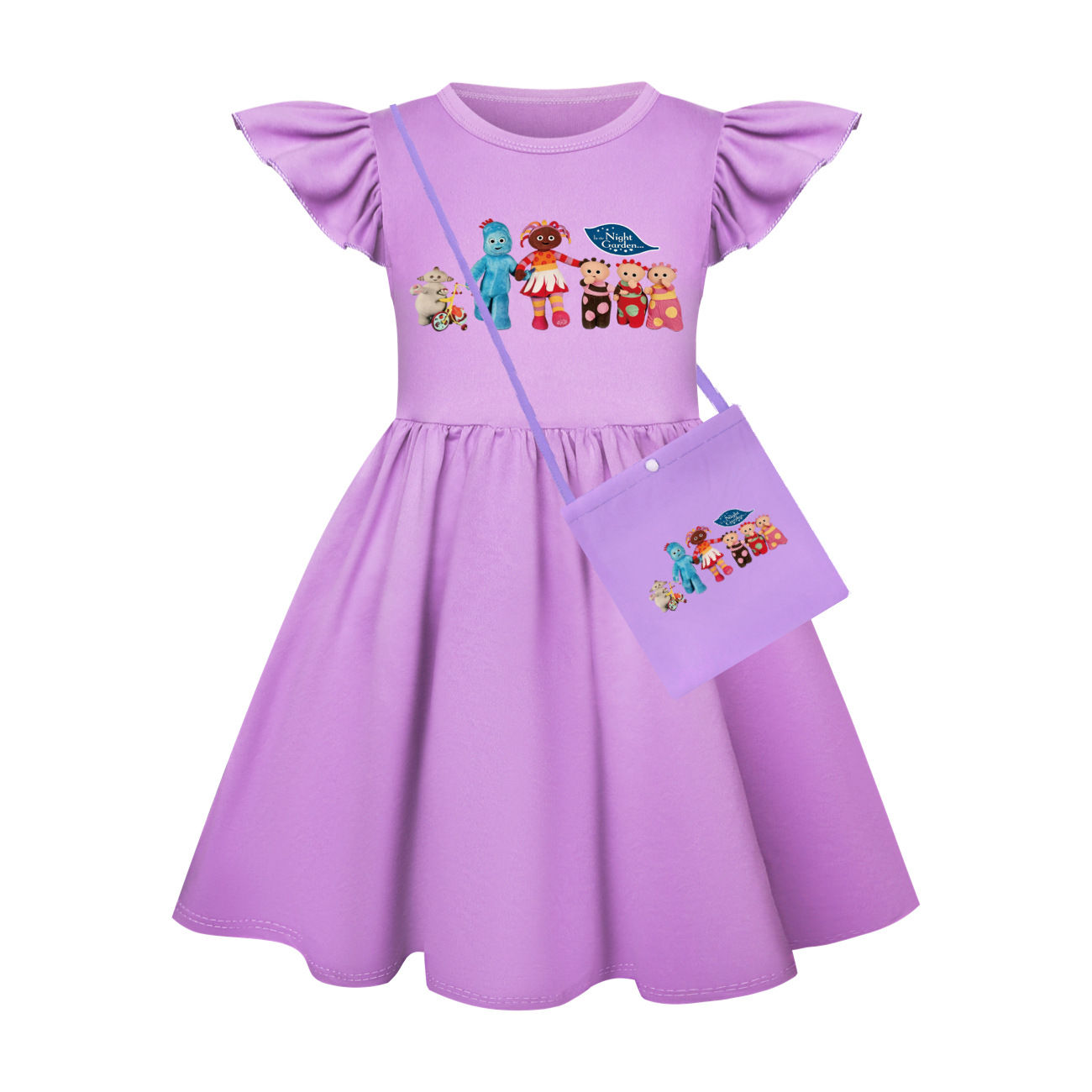 Baby Clothing Night - Vestido Infantil com Estampa de Desenho