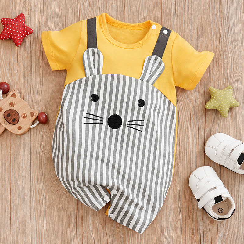 Baby Clothing Display - Macacão de manga curta recém-nascido, roupa