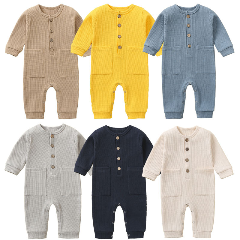 Baby Clothing Factory Shop - 100% algodão waffle uma peça comprar