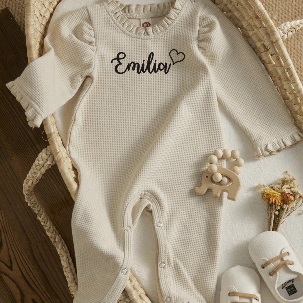Baby Clothing Name - Personalizado da criança recém-nascido infantil bebê