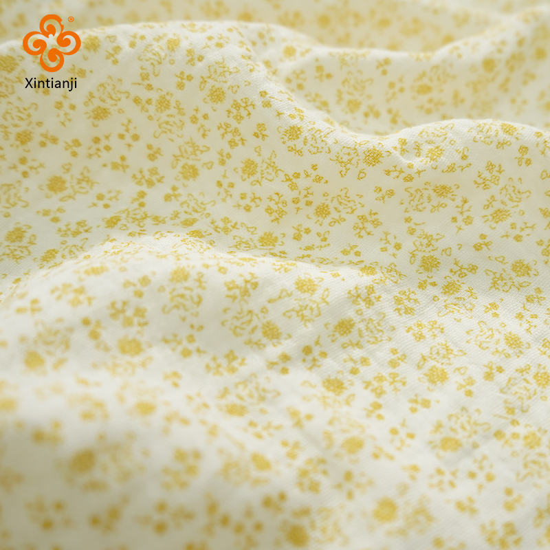 Baby Clothing Yellow - Duplo Crepe Gaze Tecido, 100% Algodão,