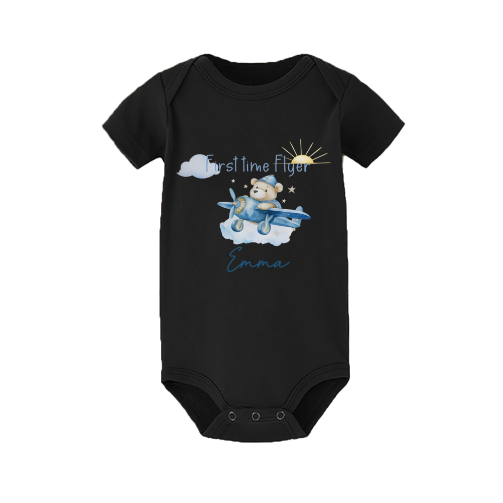 Casual manga curta bebê bodysu - Baby Clothing Name avaliação e preço