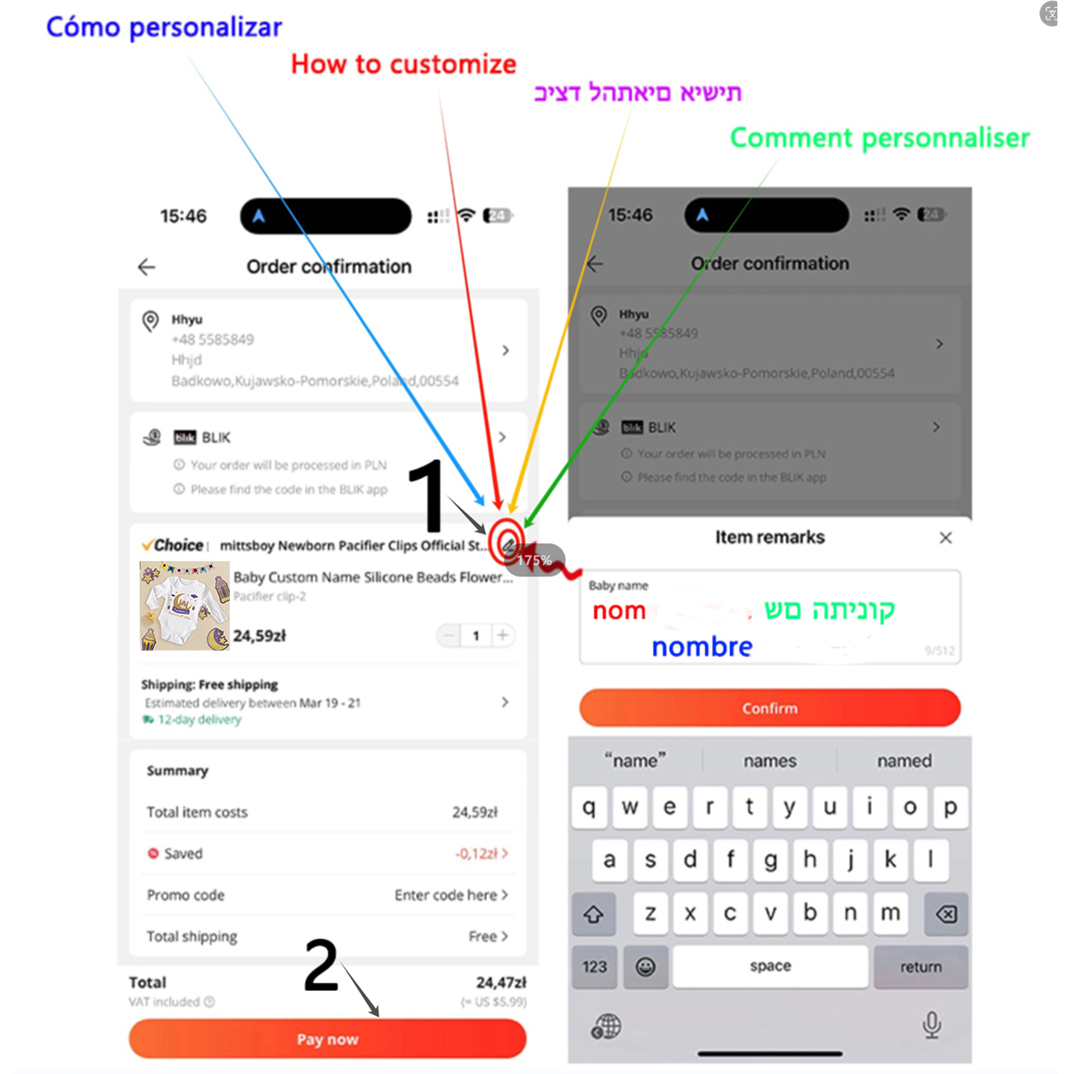 Tia você quer ser minha madrin - Baby Clothing Name avaliação e preço