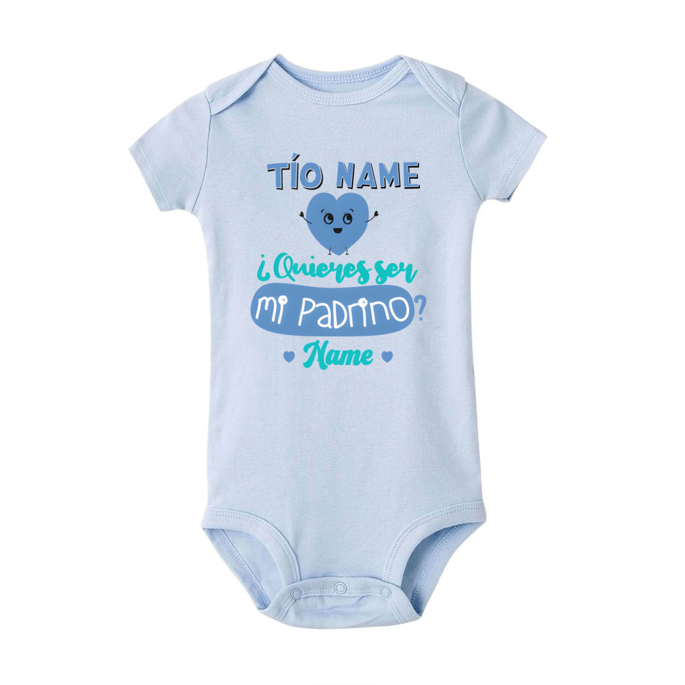 Tia você quer ser minha madrin - Baby Clothing Name avaliação e preço