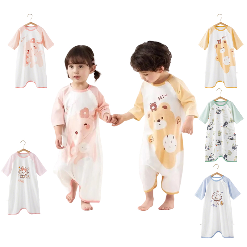 Verão menina menino camisola d - Baby Clothing Night avaliação e preço
