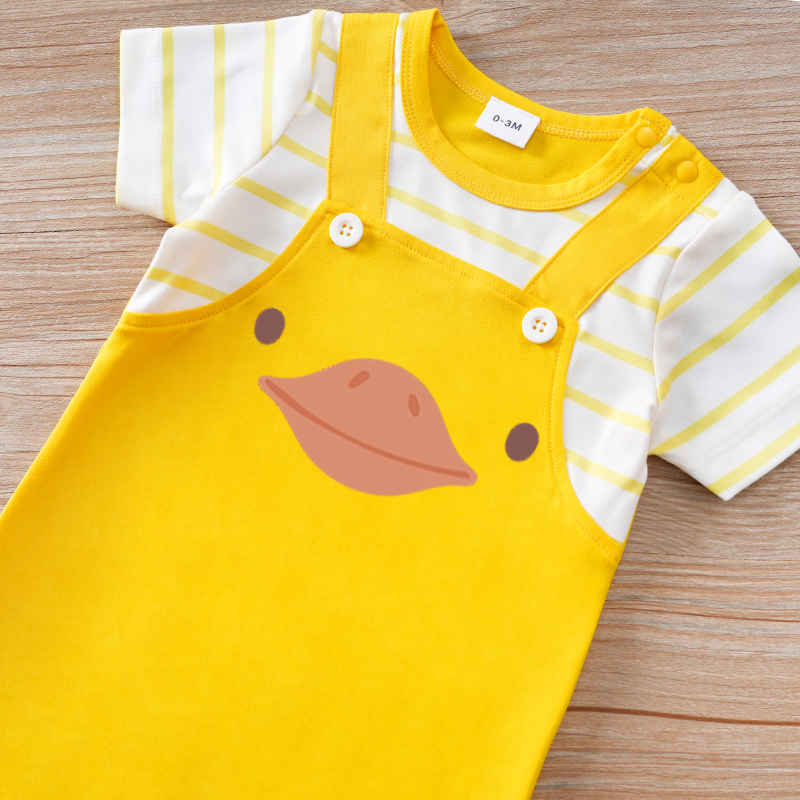 Bonito animal impressão com su - Baby Clothing Yellow avaliação e preço