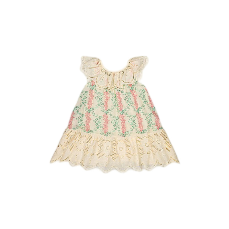 Vestido de Princesa Bordado co - Baby Clothing Industry avaliação e preço