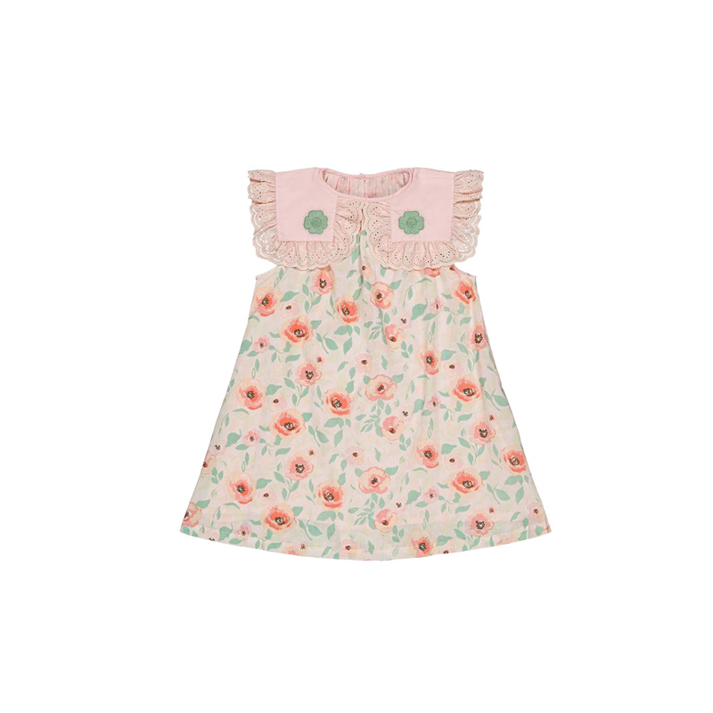 Vestido de Princesa Bordado co - Baby Clothing Industry avaliação e preço