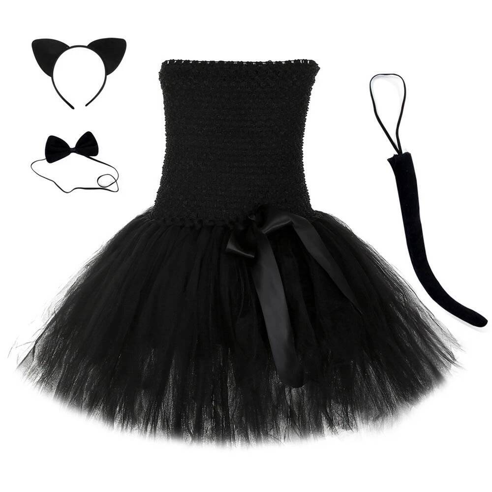 Vestido Tutu de Gato Preto Fof - Baby Clothing Girls avaliação e preço