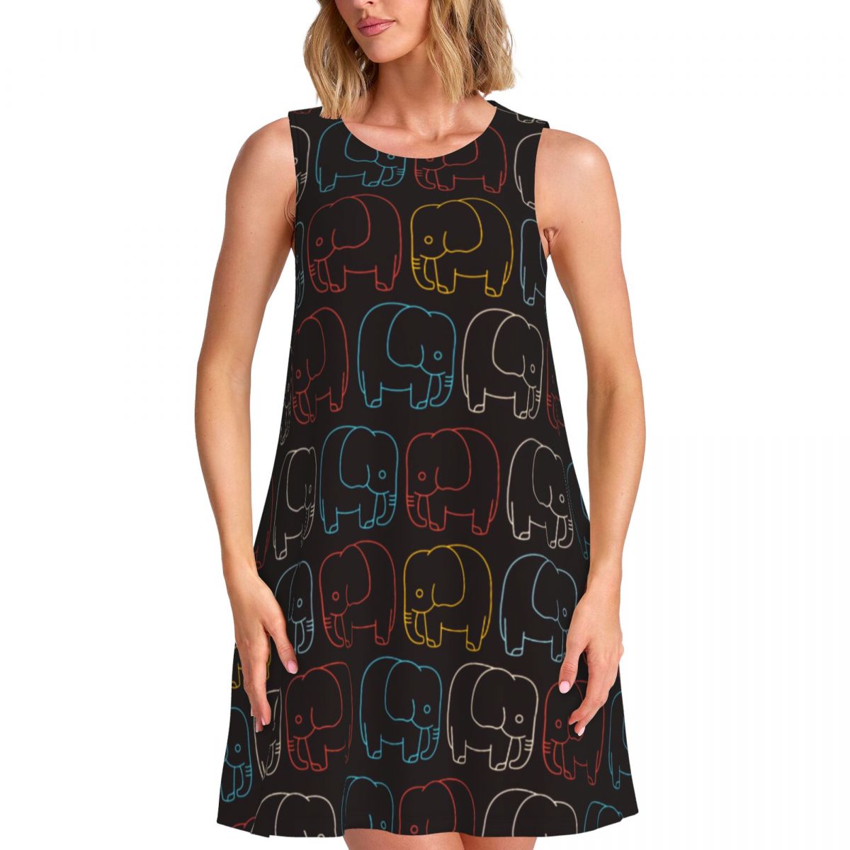 Vestido Retrô com Estampa de E - Baby Clothing Night avaliação e preço