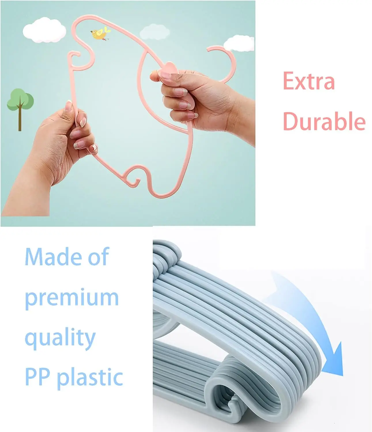 Cabides de Plástico para Roupa - Baby Clothing Display avaliação e preço